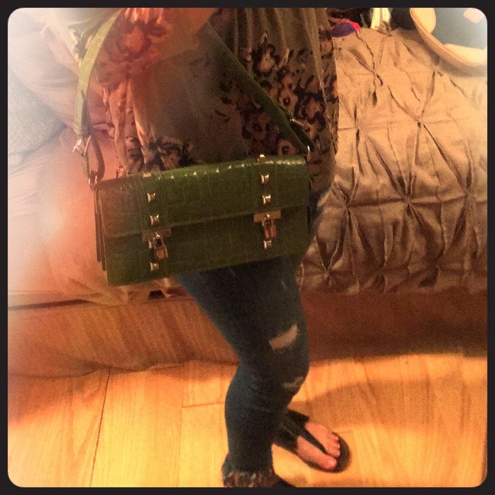 Cynthia Rowley green purse